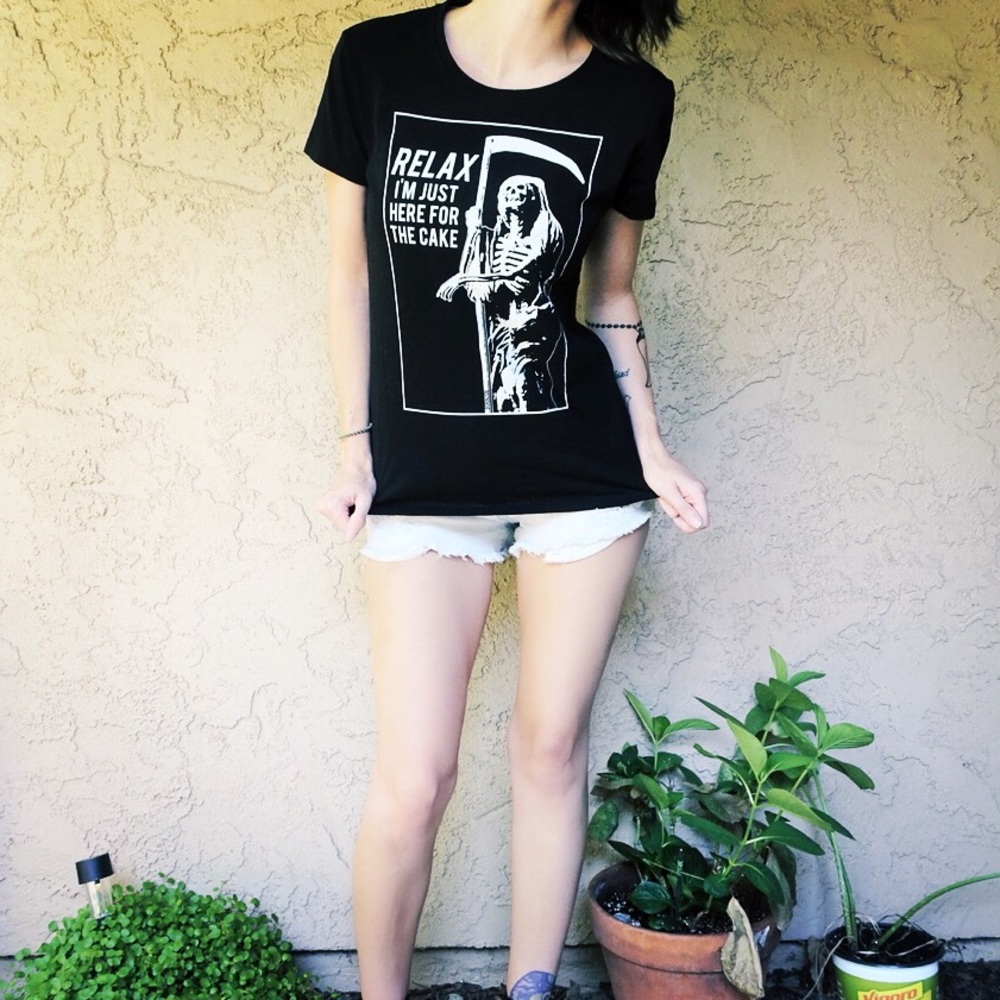 Born2die Grim Reaper Graphic Tee